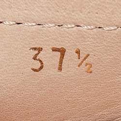 مملوكة مسبقًا Tod's Pink Leather Bow Gommino Slip On Loafers Size 37.5