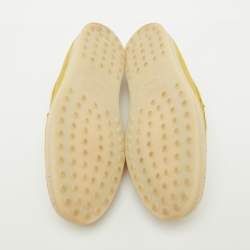 Pre Owned حذاء لوفرز تودز درايفنغ دوبل تي غومينو سويدي أصفر مقاس 39.5