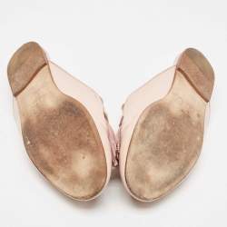 Tod's Beige Patent Studded Double T Mules Size 39