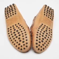 Pre Owned Tod's Brown Leather Penny Loafers Size 38