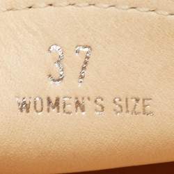 Pre Owned Tod's Green Leather Gommino Slip On Loafers Size 37