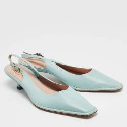 Tod's Blue Leather Slingback Pumps Size 40