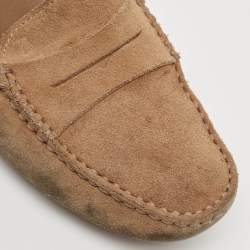 Tod's Brown Suede Slip On  Loafers Size 39
