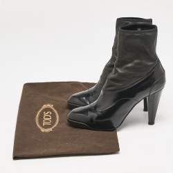 Tod's Black Leather Ankle Length Boots Size 36