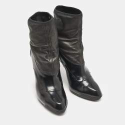 Tod's Black Leather Ankle Length Boots Size 36