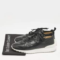 Tod's Black Leather Fondo Sportivo Sneakers Size 41