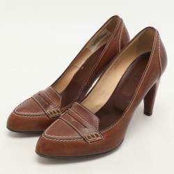 Tod's Brown Leather Pumps Size 37