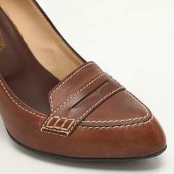 Tod's Brown Leather Pumps Size 37