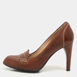 Tod's Brown Leather Pumps Size 37