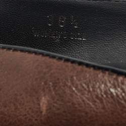 Tod's Brown Leather and Suede Fringe Platform Pumps Size 38.5