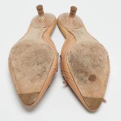 Tod's Beige Leather Shirley Mules Size 38.5