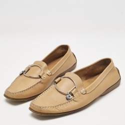 Tod's Brown Leather Penny Driving Loafers Size 38