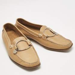 Tod's Brown Leather Penny Driving Loafers Size 38