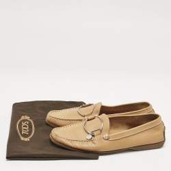 Tod's Brown Leather Penny Driving Loafers Size 38