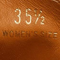 Tod's Off White Leather Chain Detail Kate Loafers Size 35.5