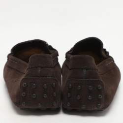 Tod's Brown Suede Penny Loafers Size 43.5