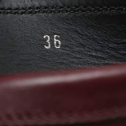 Tod's Burgundy Leather Loafers Size 36