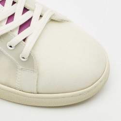 Tod's Multicolor Leather and Net Lace Up Sneakers Size 37.5