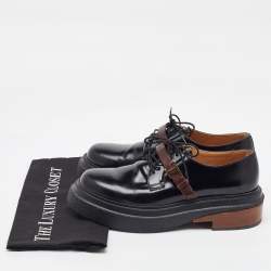 Tod's Black Leather Lace Up Derby Size 40