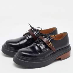Tod's Black Leather Lace Up Derby Size 40