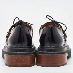 Tod's Black Leather Lace Up Derby Size 40