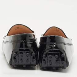 Tod's Black Patent Leather Penny Penny Loafers Size 39