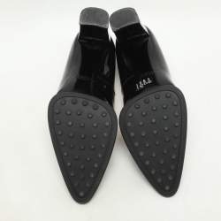 Pre Owned Tod's Black Patent Leather Pointed Toe Pumps Size 38