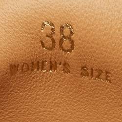 Pre Owned Tod's Brown Leather Kate Loafers Size 38