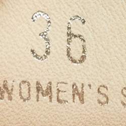 Pre Owned Tod's Neon Green Two-Tone Leather Slip On Loafers Size 36