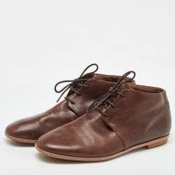 Pre Owned Tod's Dark Brown Leather Lace Up Derby Size 38