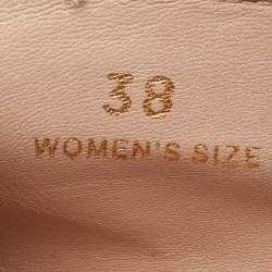 Pre Owned Tod's Off White Leather Studded Ballet Flats Size 38