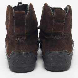 Pre Owned Tod's Brown Suede W. G. Heritage Ankle Boots Size 40