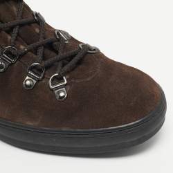 Pre Owned Tod's Brown Suede W. G. Heritage Ankle Boots Size 40