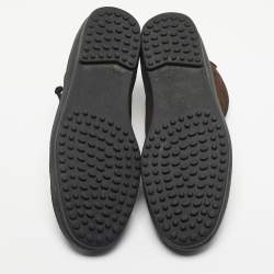 Pre Owned Tod's Brown Suede W. G. Heritage Ankle Boots Size 40