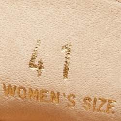 Pre Owned Tod's Beige Texture  Nubuck Leather Penny Loafers Size 41