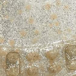 Pre Owned Tod's Silver Jelly Tassel Detail Thong Flat Sandals Size 36