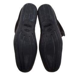 Pre Owned Tod's For Ferrari Black Suede Hi-Top Sneakers Size 39.5