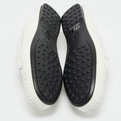 Pre Owned حذاء لوفرز تودز لفيراري سليب أون شامواه بني مع فيونكة مقاس 39.5