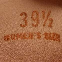 Pre Owned Tod's Tan Leather Loafers Size 39.5