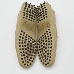 مملوكة مسبقًا Tod's Olive Green Leather Slip On Loafers Size 36