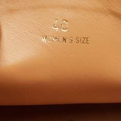 Pre Owned Tod's Beige Leather Slip On Loafers Size 40