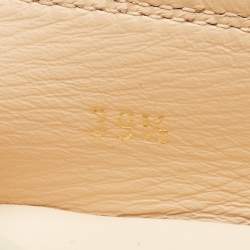 Pre Owned Tod's Cream Nubuck Leather Loafers Size 39.5