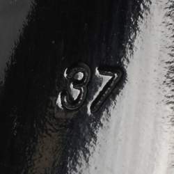 مملوكة مسبقًا Tod's Black Leather Penny Peep Toe Pumps Size 37