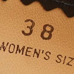 Pre Owned Tod's Black Leather Loafer Pumps Size 38