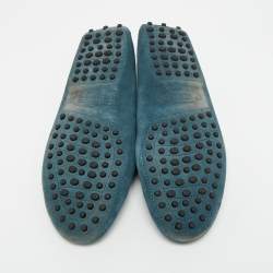 مملوكة مسبقًا حذاء لوفرز تودز جومينو جلد نوبوك رمادي برباط مقاس 38.5