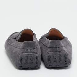مملوكة مسبقًا Tod's Gommini Size 35 Grey Suede Driver Loafers