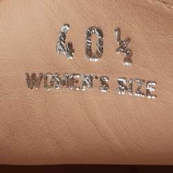 Pre Owned حذاء لوفرز تودز غومينو جلد نوابك أرجواني برباط مقاس 36.5