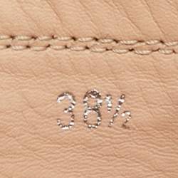 مملوكة مسبقًا حذاء لوفرز تودز غوميني جلد براءة اختراع أخضر مقاس 37