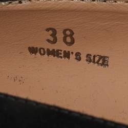 مملوكة مسبقًا Tod's Size 38 Black Suede Studded  Ballet Flats