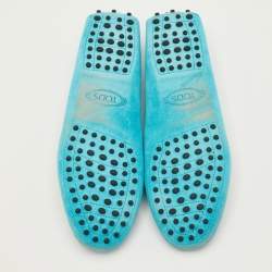 Pre Owned حذاء لوفرز تودز سويدي كحلي مقاس 39.5